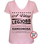ajándék kamionos póló női pink