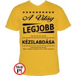 ajándék kézilabda póló citrom