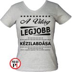 ajándék kézilabda póló női szürke