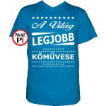 ajándék kőműves póló vkék