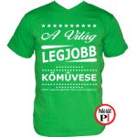 ajándék kőműves póló zöld