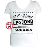 ajándék kondis póló női fehér