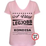 ajándék kondis póló női pink