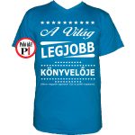 Ajándék könyvelő póló vkék
