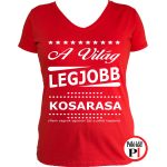 ajándék kosarlabda póló női piros