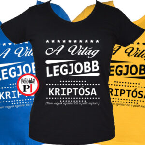 Ajándék kriptós póló női