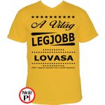ajándék lovas póló citrom