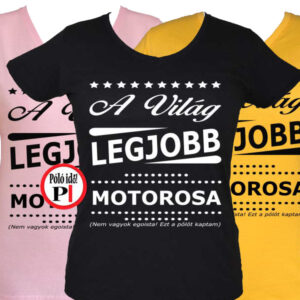 ajándék motoros póló női