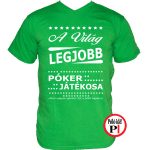 ajándék póker póló zöld