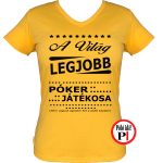 ajándék póker póló női citrom