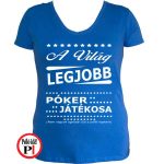 ajándék póker póló női kék
