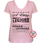 ajándék póker póló női pink