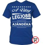 ajándék ajándék póló kék
