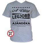 ajándék ajándék póló szürke