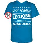 ajándék ajándék póló vkék