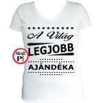 ajándék póló női fehér
