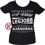 ajándék póló női fekete