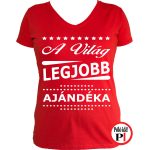ajándék póló női piros