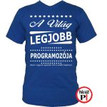 ajándék programozó póló kék