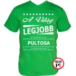 ajándék pultosa póló zöld