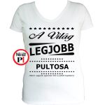ajándék pultosa póló női fehér