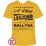 ajándék rally póló citrom
