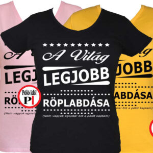 ajándék röplabdás póló női