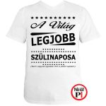 ajándék szülinapi póló fehér