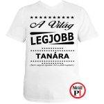 ajándék tanár póló fehér