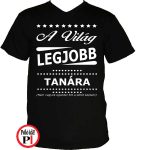 ajándék tanár póló fekete