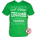 ajándék tanár póló zöld