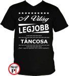 ajándék táncos póló fekete