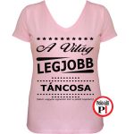 ajándék táncos póló női pink