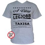 ajándék taxi póló szürke