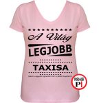ajándék taxi póló női pink