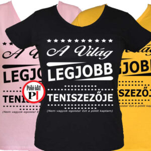 ajándék tenisz póló női
