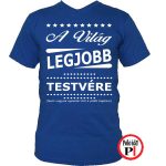 ajándék testvér póló kék