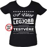 ajándék testvér póló női fekete