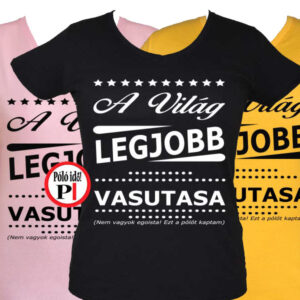 ajándék vasutas póló női