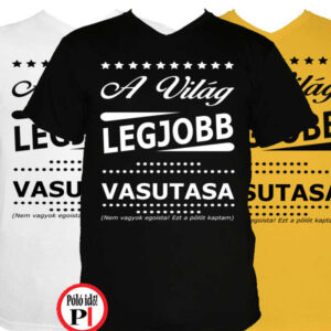 ajándék vasutas póló