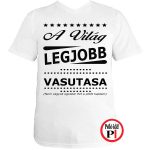 ajándék vasutas póló fehér