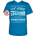 ajándék vasutas póló vkék