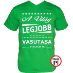 ajándék vasutas póló zöld