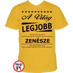 ajándék zenekaros póló citrom