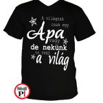 apa póló nekünk a világ fekete