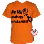 autós póló csicska szivó narancs