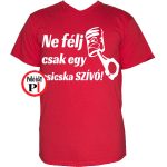 autós póló csicska szivó piros