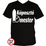 autós póló kúposztó mester fekete