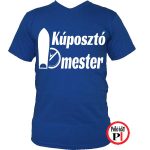 autós póló kúposztó mester kék
