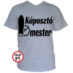 autós póló kúposztó mester szürke